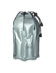 Enfriador para botellas plateado