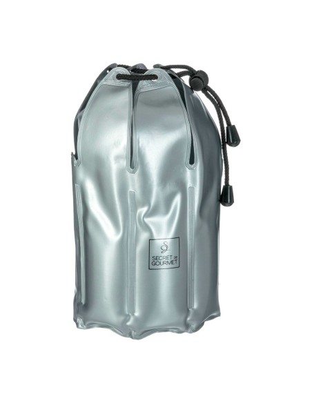 Enfriador para botellas plateado