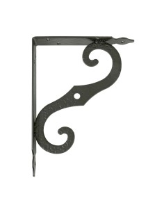 Escuadra de acero negro (s) 202 200 x 150 mm