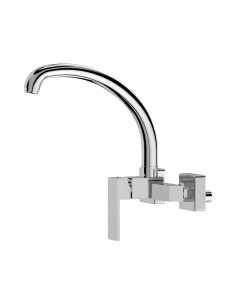 Grifo monomando de cocina caño alto empotrado serie getaria