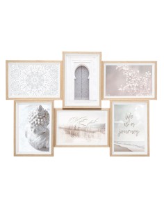 Set 6 marcos de fotos colección 'mille-mille' colores surtidos 45x31x3cm