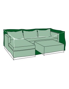 Funda protección cubre chaiselong+mesa 300x200x80cm 240g/m