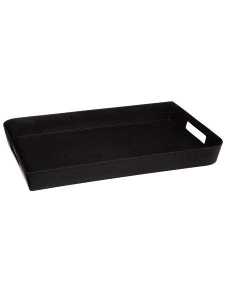 Bandeja de melamina negra coleccion noir kitchen 45 x 30 cm