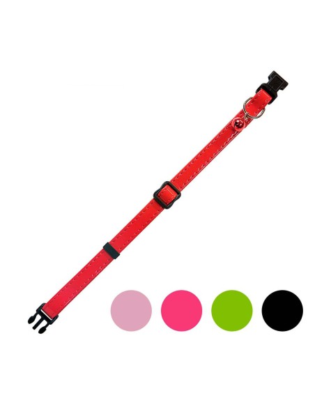 Collar para gato mac leather charol colores surtidos