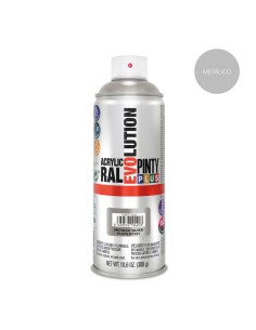 Pintura acrílica spray evolution metalizada 520 cc plata mt191