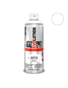 Pintura acrílica spray evolution 520 cc ral 9016 blanco tráfico