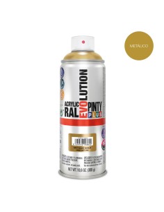 Pintura acrílica spray evolution metalizada 520 cc oro mt192