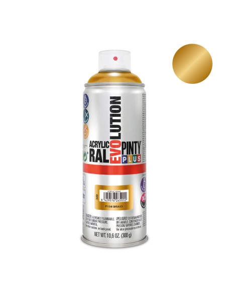 Pintura acrílica spray evolution 520 cc p158 latón
