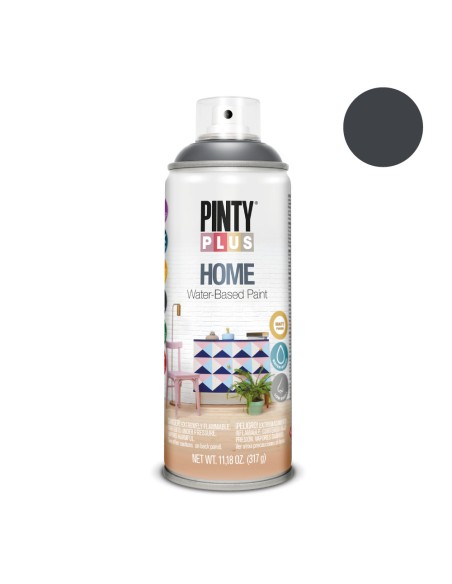 Pintura acrílica spray home water-based 520 cc black hm438