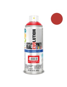 Pintura acrílica spray evolution water-based 520 cc ral 3000 rojo vivo