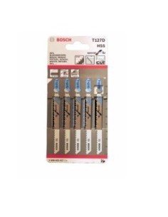 HOJA SIERRA CALAR ALUMINIO 3-15MM T127D BOSCH 5 PZ