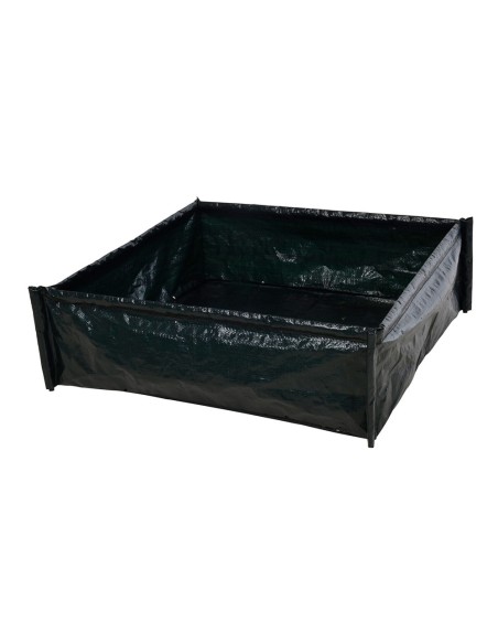 Semillero cuadrado verde medida 75 x 75 x 25 cm