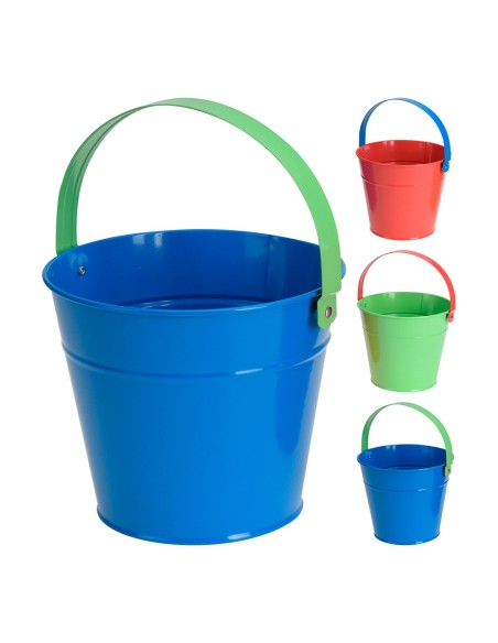 Cubo infantil para playa ø16x13cm colores surtidos