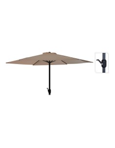 Parasol ø300 cm altura maxima 248 cm color: taupe