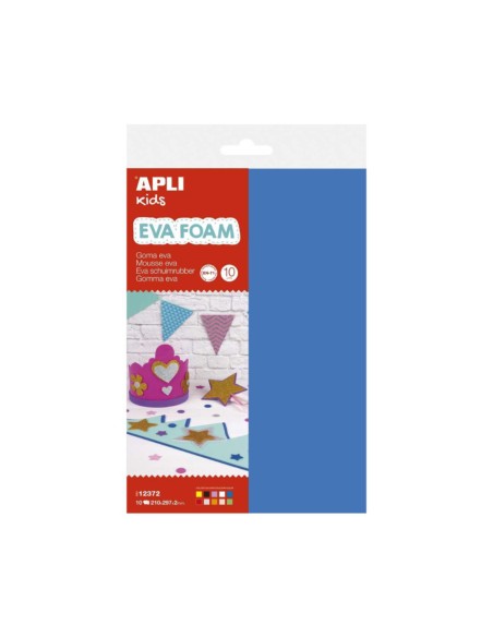 Goma eva multicolor a4 10 hojas