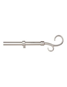 Kit barra cortina baculo extensible de 160 a 300cm plata cintacor - storplanet