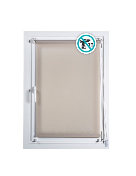 Estor enrollable clip&fix 75x180cm piedra cintacor - storplanet