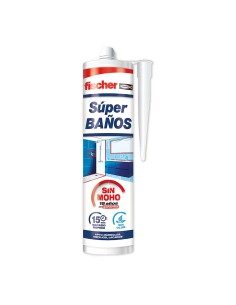 Silicona super baños sin moho blanca 280 ml