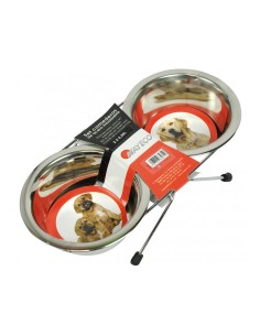 Set comederos acero inoxidable 2 x 0,35 l