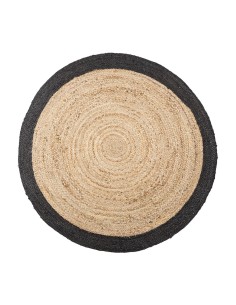 Alfombra arpillera negra ø120cm atmosphera