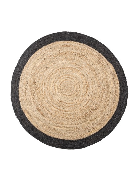 Alfombra arpillera negra ø120cm atmosphera