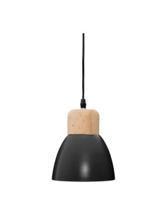 Lámpara de techo negra e14 ø15 x 19 cm bombilla no incluida