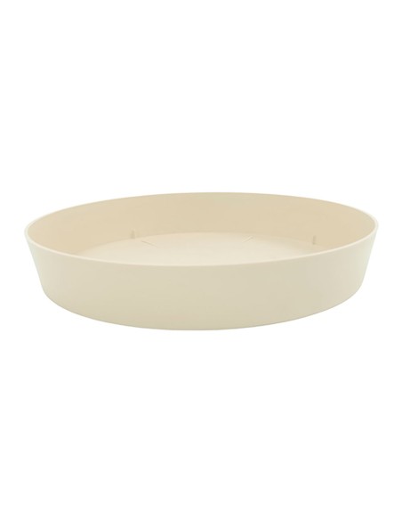 Plato de inyeccion para maceta color ecru ø28cm