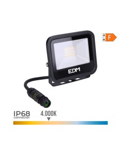 Foco proyector led 20 w 1520 lm 4000 k luz día, black series 12,4 x 10,6 x 2,8 cm