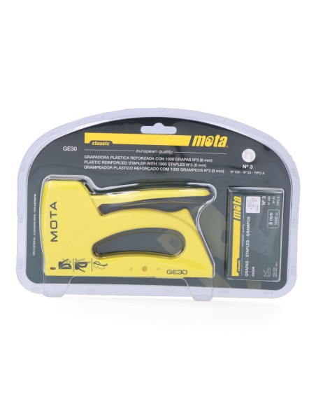 Grapadora classic n° 3 + 1000 grapas 8 mm