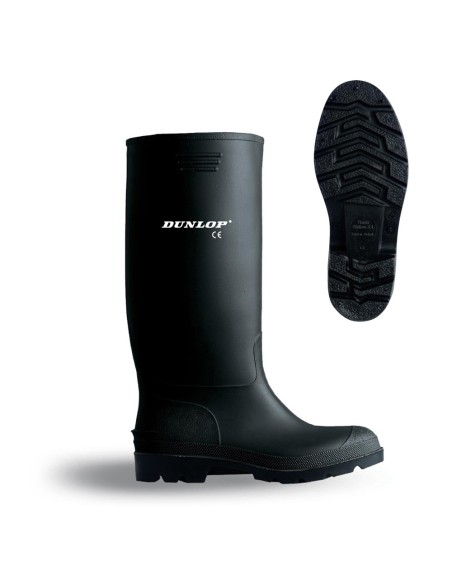 Bota de agua pvc caña alta negra talla 35