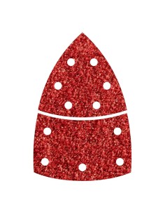 Hoja abrasiva adhesiva, 2 piezas para madera/metal, grano 40, pack 10 uds