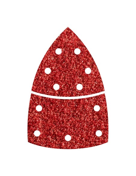 Hoja abrasiva adhesiva, 2 piezas para madera/metal, grano 40, pack 10 uds