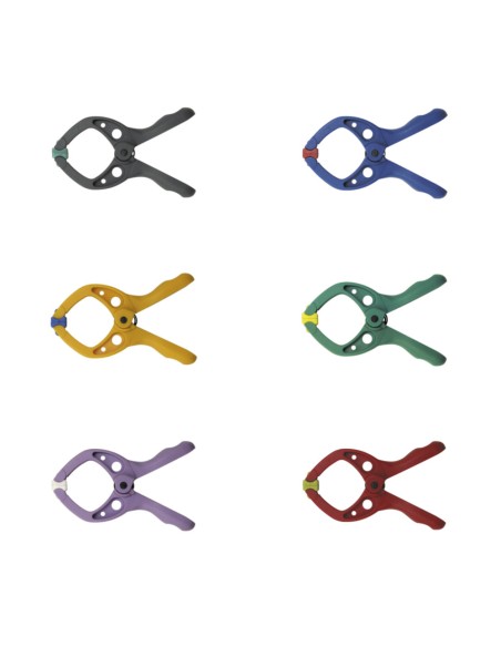 Pinza mini de resorte microfix colores surtidos, 20 mm