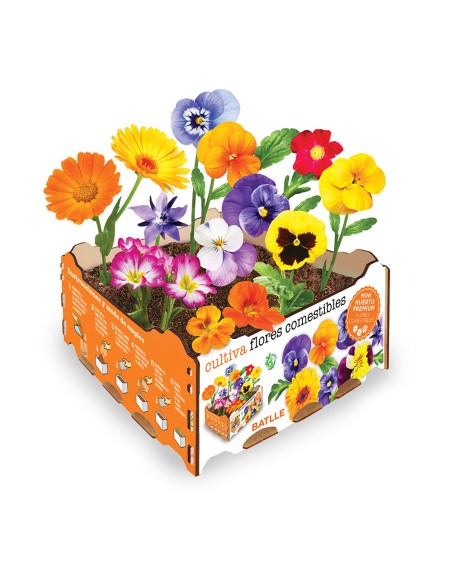 Caja de flores comestibles
