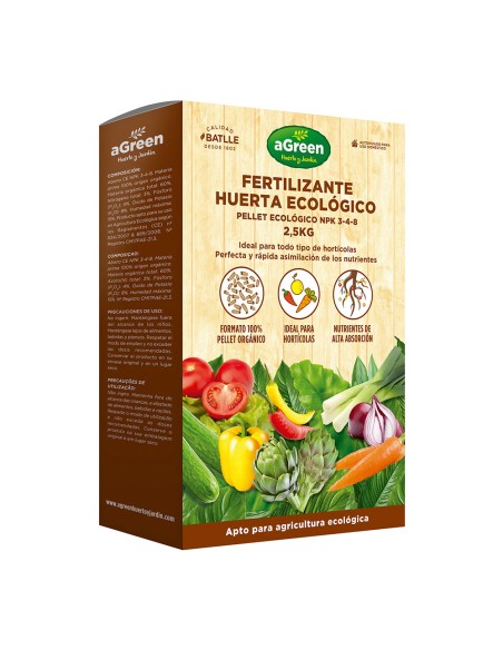 Fertilizante huerta pellet eco 2,5 kg