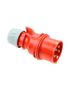 Clavija cetac 3p+n+t roja 32a 400v~ ip44