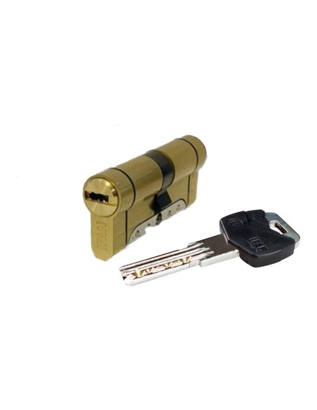 Cilindro iridium m irm3040l latón 70mm (30+40mm) leva larga 15mm. con 5 llaves de seguridad. ifam