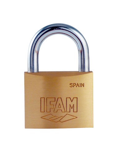Candado k25. latón 25mm. con 2 llaves arco normal ifam