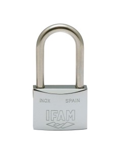 Candado inoxidable 30al 30mm con 2 llaves. arco largo. ifam