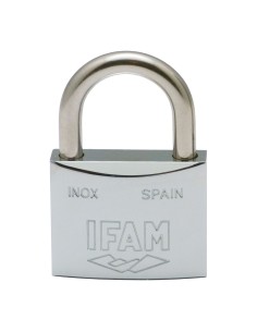 Candado inox. 40 inoxidable 40mm con 2 llaves. arco normal. ifam