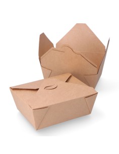 Caja de cartón para comida 19,7 x 14 x 6,4 cm, 3 uds