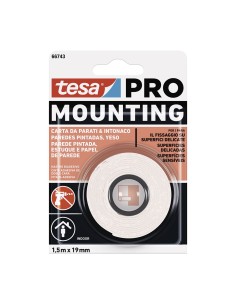 Cinta doble cara mounting pro especial pared pintada 19 mm x 1,5 m