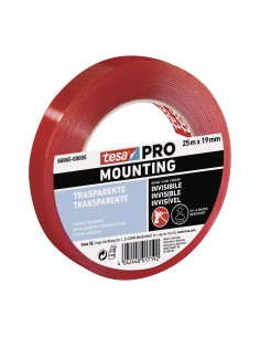 Cinta doble cara mounting pro transparente 19 mm x 25 m