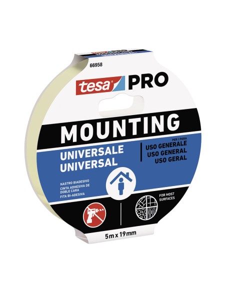 Cinta doble cara mounting pro universal 19 mm x 5 m