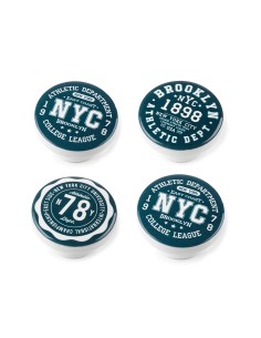 Blister con 4 pomos redondos para mueble fabricado en madera acabado decorativo mod. m12 ø38mm rei