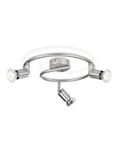 Foco 3 elementos limbali gu10 (bombilla no incluida) color cromo mate ø29 x 13 cm