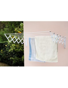 Tendedero acero epoxi blanco, tendido 80 cm