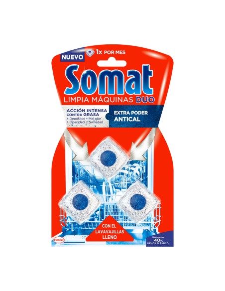 Limpiador de lavavajillas 3 dosis (lavavajillas lleno)