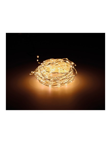 Guirnalda micro led, 567 leds, multifunción, luz cálida, exterior, 9 m