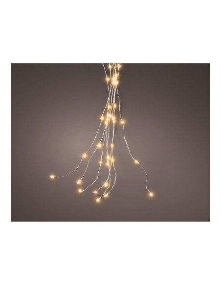 Guirnalda micro led fija, 640 leds, para árbol, luz cálida, exterior, tiras de 1,9 m